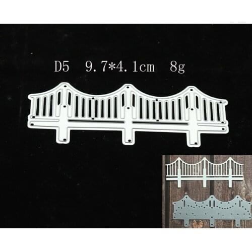 2021 Fence Metal Cutting Dies DIY Scrapbooking Paper Photo Album Crafts Knife Mould Cards Embossing Mold Stencils for Decor