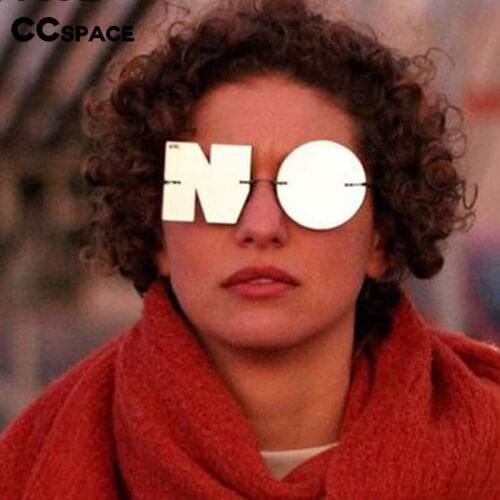 49140 Round Frameless Personality Punk Sunglasses Men Women Fashion Shades UV400 Vintage Glasses