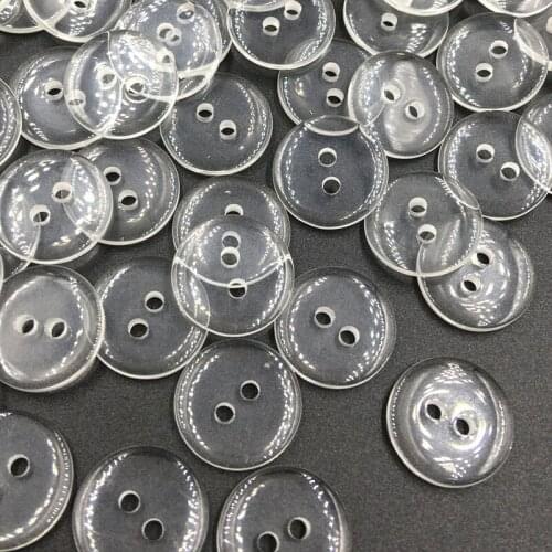 50/100Pcs 2 Holes Plastic Buttons Apparel Supplies Sewing Accessories 12mm PT140