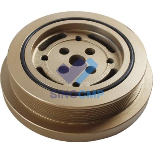 6742-01-5289 Crankshaft Pulley fit for Komatsu PC300-8 PC350-8 PC300-7 6D114E Vibration Damper Excavator