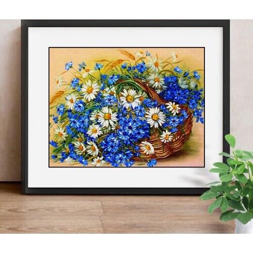 Diamond Painting Flower Full Square Diamond Embroidery Full Display Cross Stitch Mosaic 5D DIY Needlework Decor Home