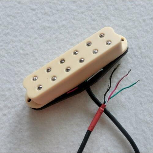 Free Shipping 12 pole screws Low noise dual coil single guitar pickup Hot Ivory st humbucker pickup guitar accessories гитара