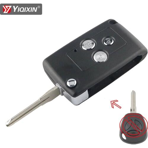YIQIXIN Modified For Lada Priora Kalina Niva Vaz Granta Samara 2108 Xray Remote Car Key Shell Cover 3 Button Folding Key Case