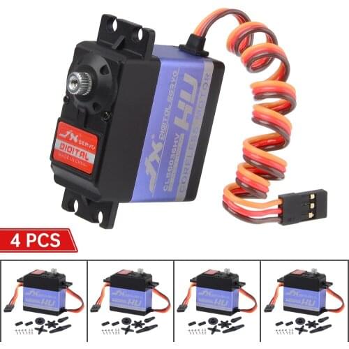 4pcs JX CLS6036HV 60g 36kg Coreless Metal Gear Digital Servo for RC Helicopter Spare Parts