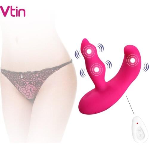 Remote Control Wear Dildo Vibrator Sex Toy for Women Anal Orgasm Masturbator G Spot Clit Stimulate Panties Vibrators Sex Toys