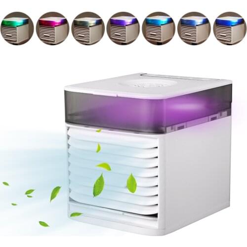 KKmoon Portable Air Cooler Mini Air Conditioner with UV Sterilizing System Personal Desktop Air Cooler Humidifier with Filter