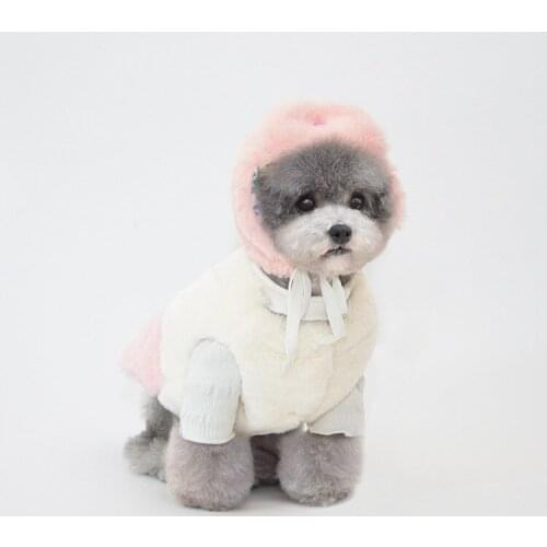 Dog Cat Rabbit Fur Jumpsuit Rompers plush Dog Coat Jacket Cat Puppy Winter Clothing Outfit Dog Overalls Winter Warm Puppy Vest