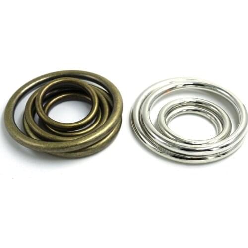 New arrival!25mm/30mm/35mm/40mm/45mm/50mm round clothing accessories waist plastic silver/bronze round belt buckle ring10pcs