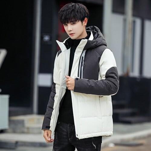 Large size 3XL loose coat Men Winter Jacket Men Hooded Duck Down Jacket Male Windproof Parka Thick Warm Stitching Overcoat coats