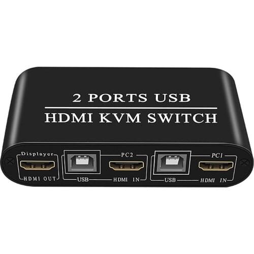 4K KVM Switch Splitter Box HD 1080P Switcher Selector USB Switcher Box Keyboard Mouse Splitter For Xbox PS3 PS4 HDTV