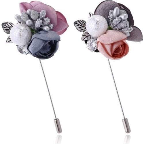 Fashion and Elegant Womens Flower Leaf Brooch Rhinestone Crystal Zircon Bride Bridesmaid Wedding Pearls Brooch Jewelry