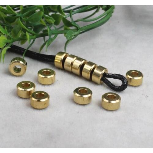 50pcs/lot Fashion Multi Shape Brass Loose Beads Decoration Bracelets Spacer Copper Beads DIY Buddha Prayer Jewelry Making