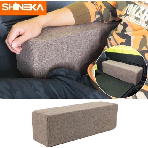 SHINEKA Interior Mouldings For Suzuki Jimny 2019+ Car Rear Row Armrest Box Cushion Accessories For Suzuki Jimny 2019 2020 2021