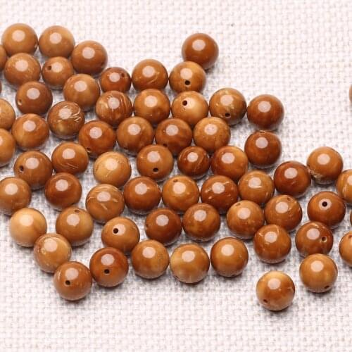 Natural Palm Fruit Kuka Natural Color Bulk Space Bead DIY Jewelry Making 8mm10mm Round Bead Decoration Crafts