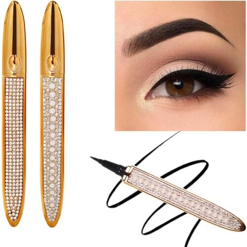 New Glue-free Black Eyeliner Waterproof and Long-lasting Eye Makeup Natural Sexy Eyeliner Can Be Used Wear Eyelashes