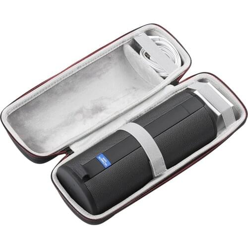 2019 Newest EVA Hard Outdoor Case for Ultimate Ears UE MEGABOOM 3 Portable Wireless Bluetooth Speaker Extra Space Plug & Cables