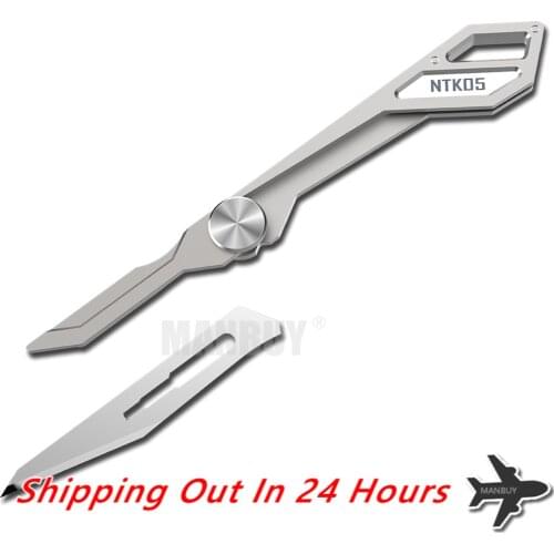 2020 Wholesale Nitecore NTK05 Mini Multi Functional Folding UltraTiny Titanium Keychain Knife Hunting Camp Fishing Outdoor Tools