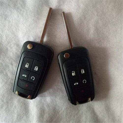 DAKATU 4+1 5 Button Flip folding remote key For Buick Encore New Lacrosse Car Remote key 315mhz ID46 CHIP HU100BLADE