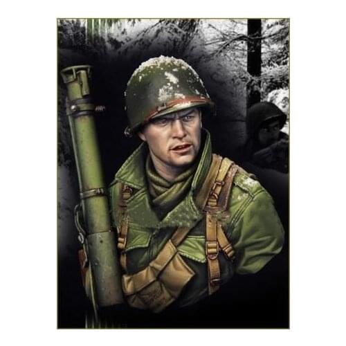 Resin assembly Kits 1/ 10 EASY COMPANY Bastogne 1944 bust Unpainted Kit Resin Model Free Shipping