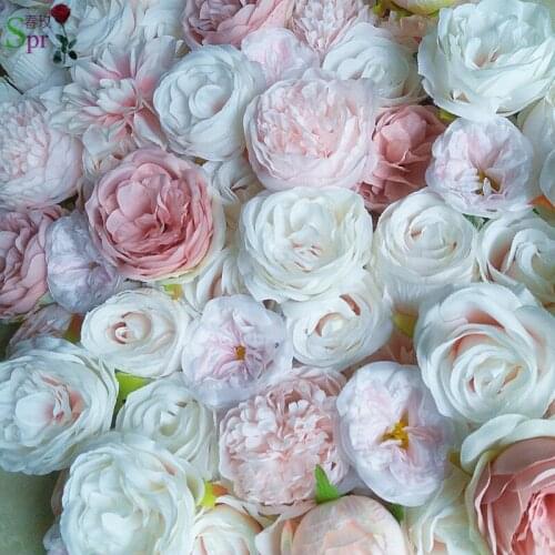 SPR higher quality 3D Artificial rose peony flower wall wedding backdrop party events artificial flower arrangements