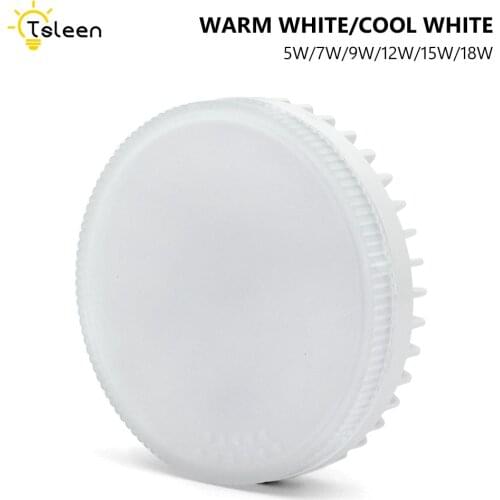 4pcs Gx53 LED Bulb Light Under Cabinet Lights 5/7/9/12/15/18W Wardrobe Light AC 85-265V Led Spotlight Cold Warm White Puck Light