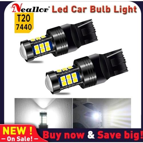 2 pcs T15 LED-7440 T20 992 7443 7444 LED Bulbs 6000K 3000 LM LED Bulbs Super Bright for Reverse Tail Lights Turn Signal T15 7506