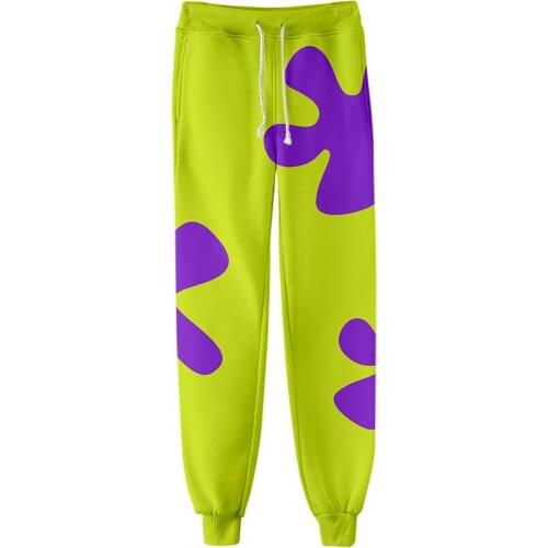 3D Anime Patrick Star Sweatpants Fashion Harajuku Jogger Pants 2021 Casual Warm Track Pants Slim Streetwear Men/Women Trousers