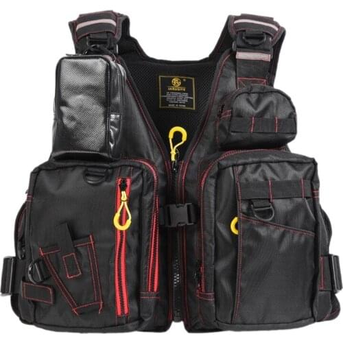 Thickened Fishing Vest Fly Fishing Buoyancy Vest Fishing Gear Outdoor Sport Vest Multi Pockets Buoyancy Safety Jacket