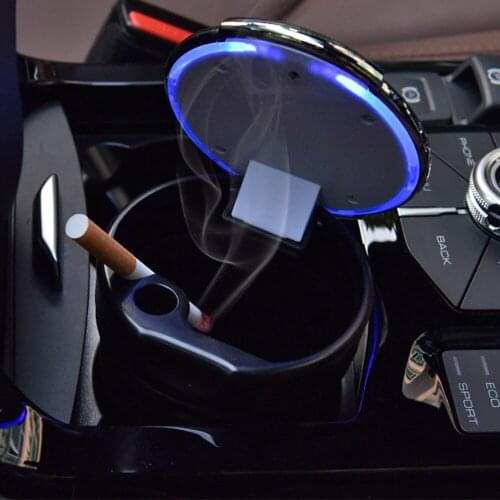 1 PCS CAR ASHTRAY WITH LED LIGHT FOR DEFENDER DISCOVERY SPORT 2 3 4 SPORT HST EVOQUE 90 110 SV COUPE SUX VE SD4 LWB LUHU