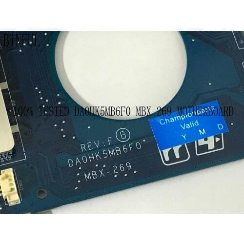 BiNFUL SUPER 100% TESTED DA0HK5MB6F0 MBX-269 MAINBOARD MOTHERBOARD FOR SONY SVE151 SERIES NOTEBOOK PC 7670M VIDEO CARD