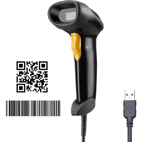 1D 2D USB wired barcode scanner screen barcode scanning auto-sensing scanning QR code,data matrix,PDF417 bar code reader