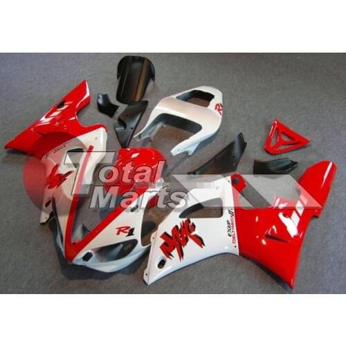 4Gifts New ABS Whole Motorcycle Fairings kit Fit for YZF-R1 R1 2000 2001 fairing 00 01 Custom Free red white