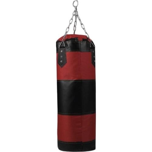 70cm Boxing Punching Bag Boxing Sandbags Striking Drop Hollow Empty Sand Bag Punch Target Training Fitness MMA Hook Hanging Kick