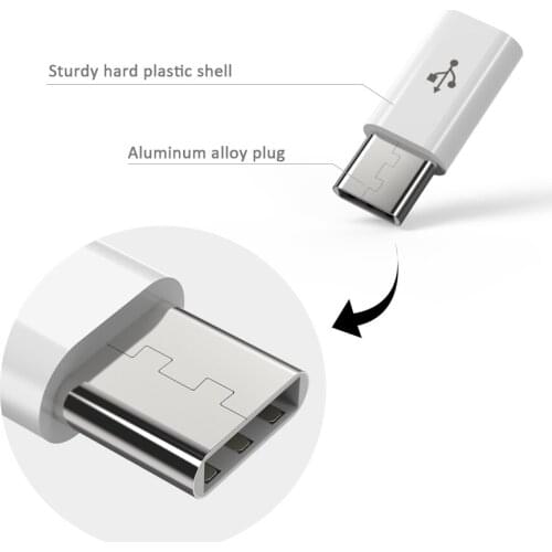 500pcs Micro USB Female To Type C Male Adapter for Xiaomi Mi 8 Redmi Note 7 Huawei P20 Lite Oneplus 6 Samsung S8 Plus S9 Note 9