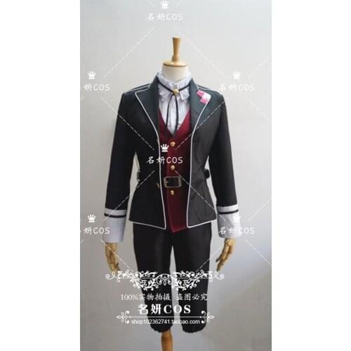 Anime DIABOLIK LOVERS Kanato Sakamaki Cosplay Costume School Uniform Cloth Halloween Costumes for Women Men