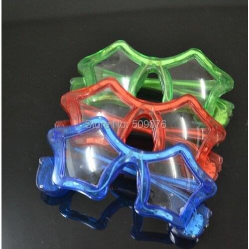 Free shipping 120pcs/lot 3mode led eyeglasses led pentagram glasses led flash glasses for Christmas party supplies