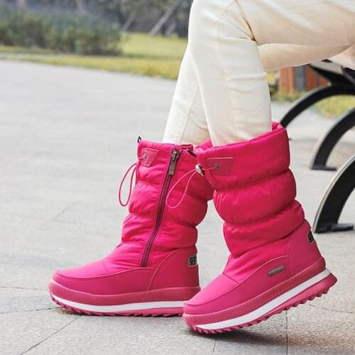 2020 Winter Platform girls Boots Children Rubber anti-slip Snow Boots Shoes for girl big Kids Waterproof Warm Winter Shoes Botas
