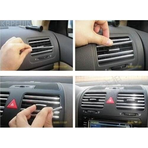 3M car air conditioning outlet U Style decoration strip Grille Chrome for Chrysler 300c 300 sebring pt cruiser town car styling