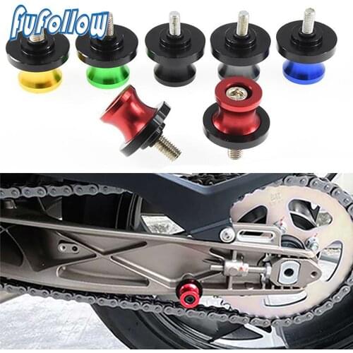For Aprilia Dorsoduro 1200 2011-2015 750 2008-2016 2015 2014 6MM Motorcycle Accessories CNC Swingarm Spools slider Stand Srews