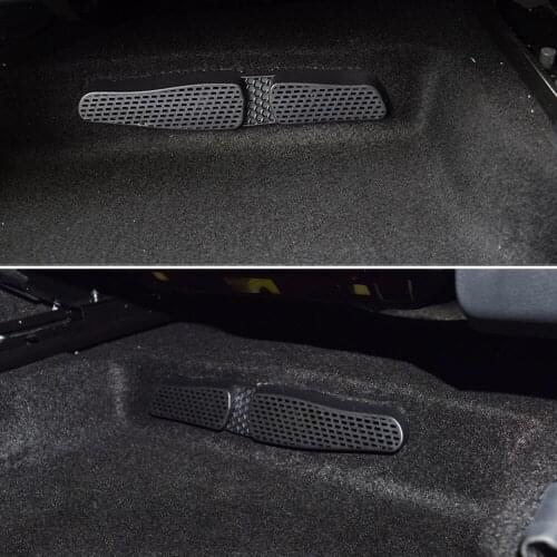 For Volkswagen VW T-Roc 2017-2021 Under Seat Floor AC Air Conditioner Vent Outlet Grille Protective Cover Car Styling Trim