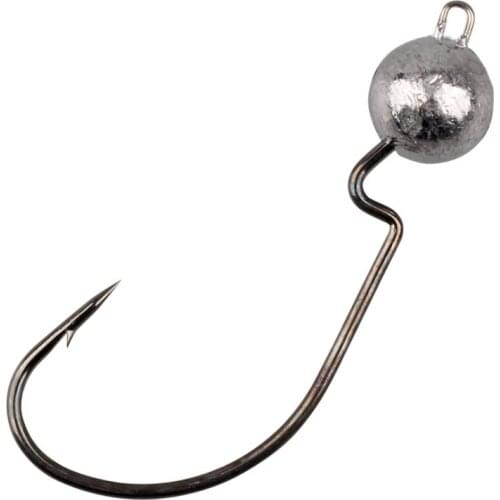 Exposed Lead Jig Head 3.5g 5g 7g 10g Barbed Hook Soft Lure Jigging Worm Shad Hook Fishing Hooks