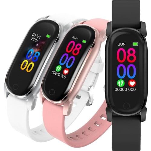 YD8 Temperature Measurement Blood Pressure Fitness Monitor Smart Watch Bracelet Single-touch Bluetooth Smart Watch