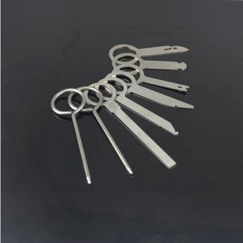 8Pcs Car audio disassembly tool sound key Kit Electrical Terminal Remover Key Pin Wire Connector for Seat Leon 1 2 3 MK3