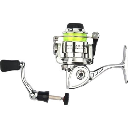 EMMROD XM100 Pocket Spinning Fishing Reel Alloy Fishing Tackle Small Spinning Reel 4.3:1 Metal Wheel Pesca Small Reel