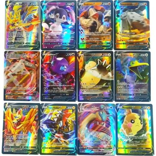 Pokemon V Vmax Cards Shining Gold Card English Sword Shield Booster Box Collectible Trading Card Game For Kids Childer Toy Gift