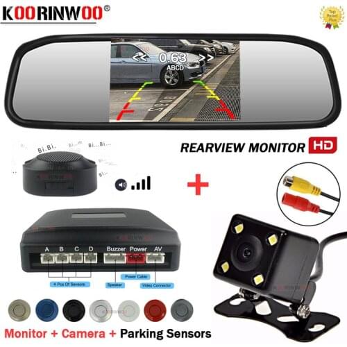 Koorinwoo Electronics Wireless Parking sensors for Cars Anti Radar Detector Auto Parking Sensor System With Camera In the Car