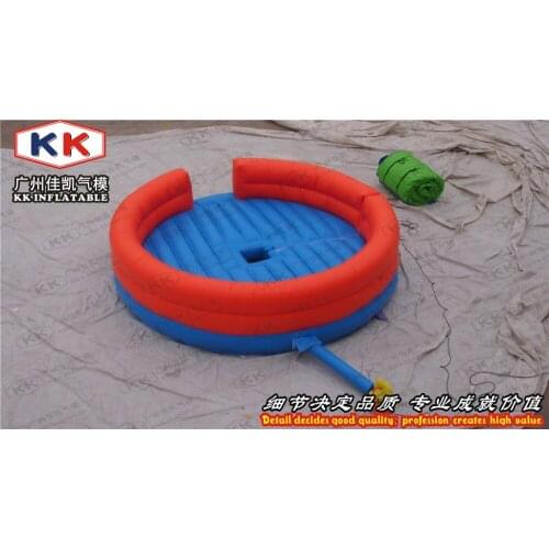 Amusement Park Round Inflatable bull mat price