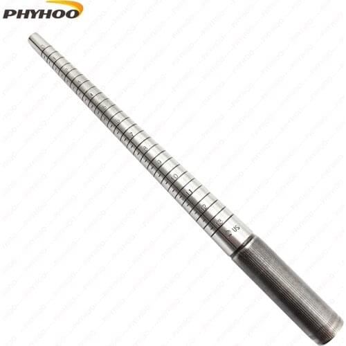 US Size 0-13 Metal Ring Mandrel Sizer Stick Gauge Jewelry Making Tool Ring sizer