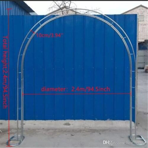 New DIY wedding props iron ring shelf artificial flower wall stand door wedding background decor iron roudn arch frame 4 size