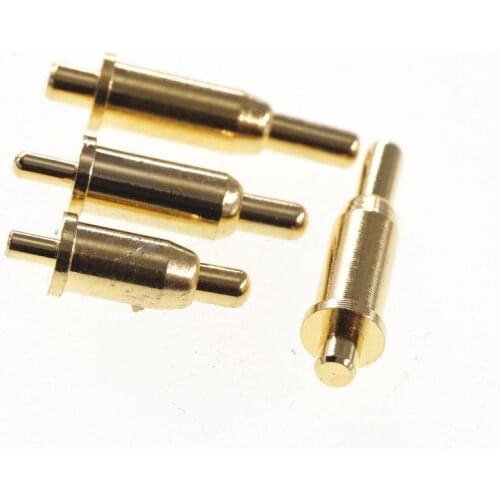 10 Pcs Outer Diameter 3.0 MM Flange Spring Loaded Pogo Pin Connector Straight THT Board Tail Solder Single Discrete Pogopin GA30